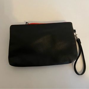 NWOT Old Navy Black Zippered Pouch with Detachable Wrist Strap